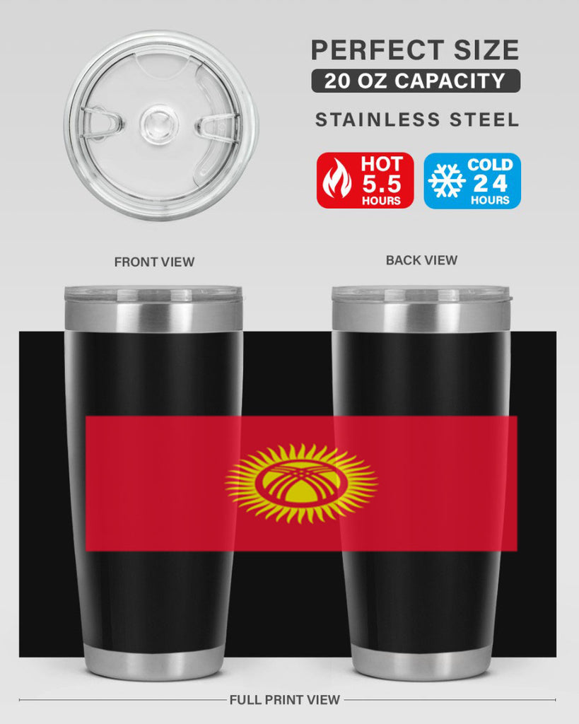 Kyrgyzstan 106#- world flags- Tumbler
