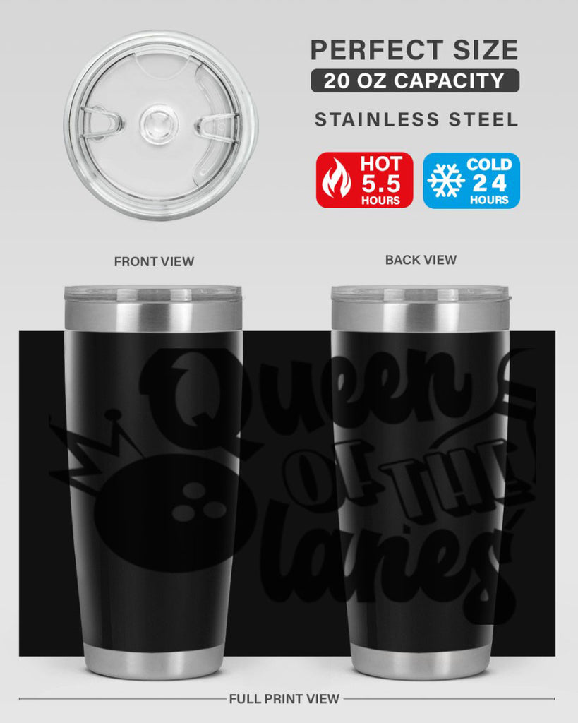 Queen of the lanes 559#- bowlig- Tumbler