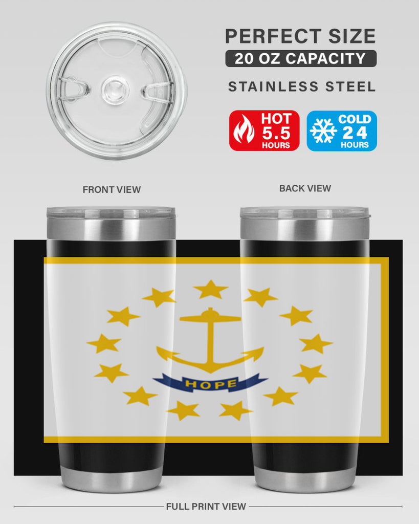 Rhode Island 13#- Us Flags- Tumbler
