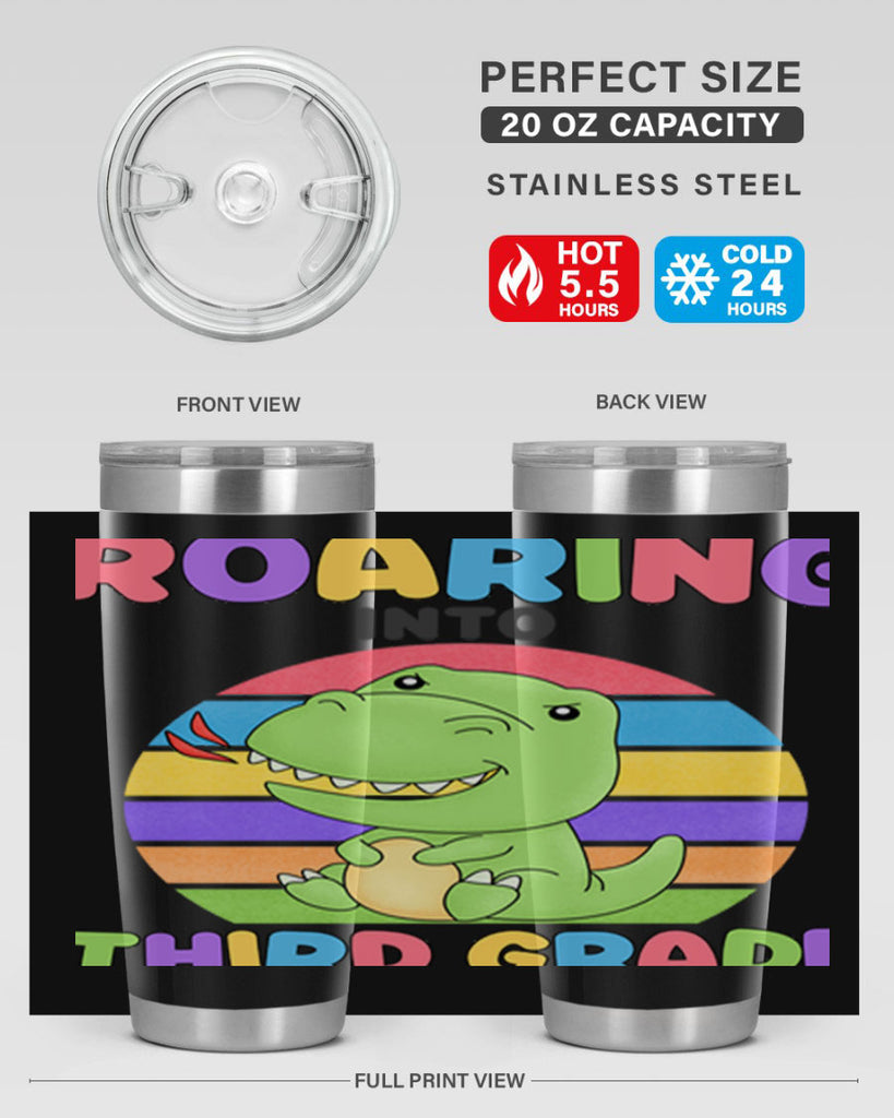 Roaring to 3rd Grade Trex 23#- 3rd grade- Tumbler