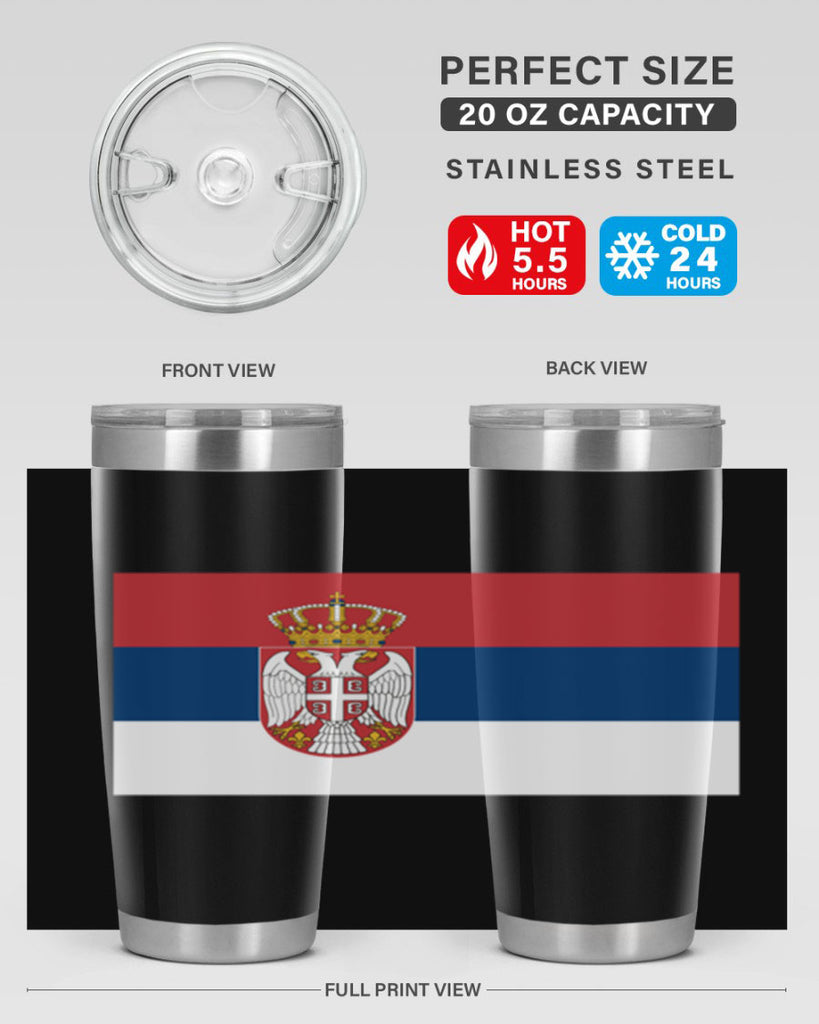 Serbia 44#- world flags- Tumbler