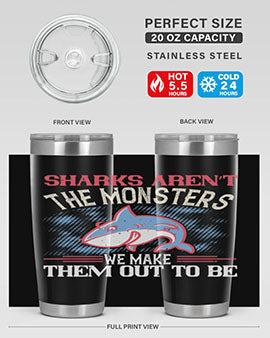 Sharks aren’t the monsters we make them out to be Style 24#- shark  fish- Tumbler