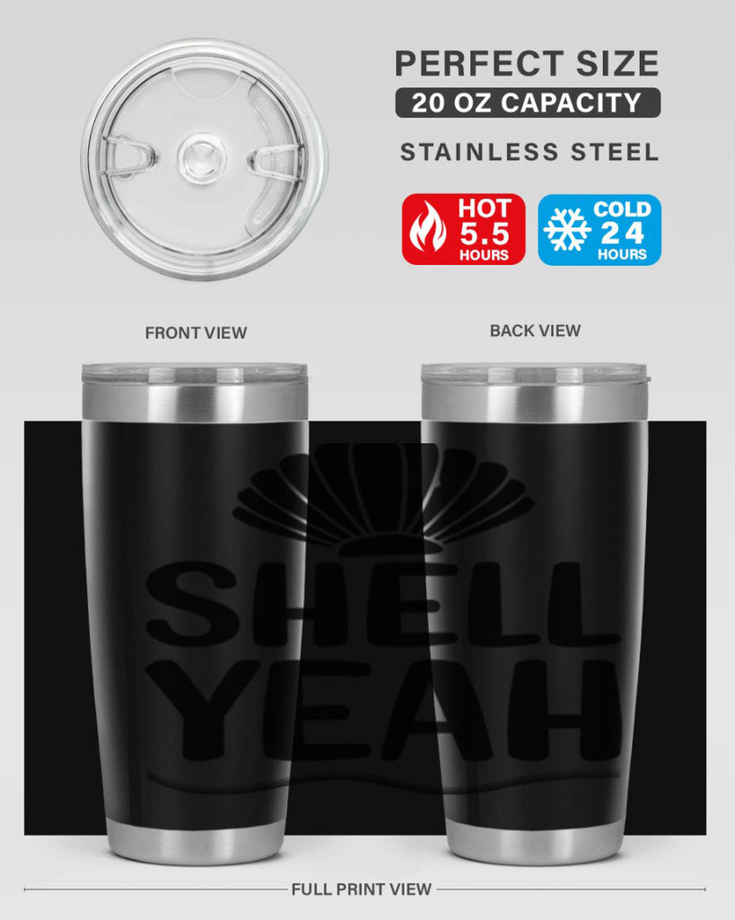 Shell yeah 597#- mermaid- Tumbler