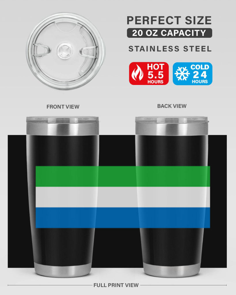Sierra Leone 42#- world flags- Tumbler