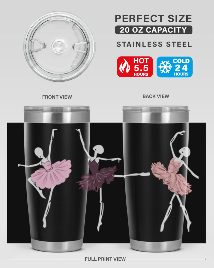 Skeleton Ballerinas Ballet Halloween Ballet 79#- ballet- Tumbler
