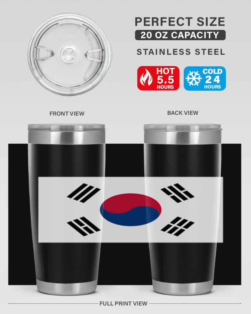South Korea 35#- world flags- Tumbler