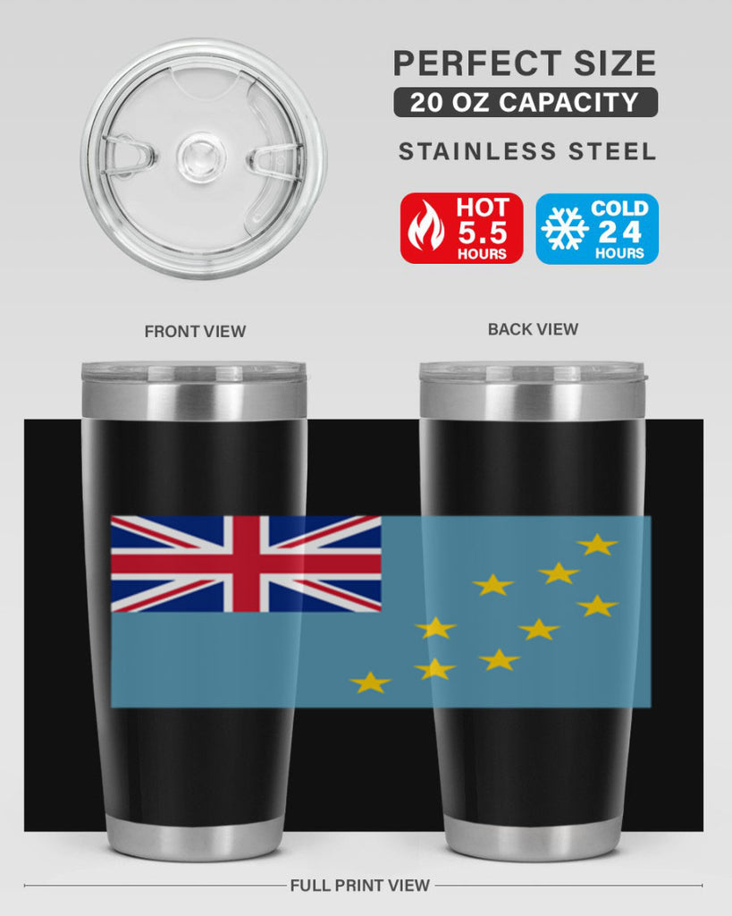 Tuvalu 15#- world flags- Tumbler