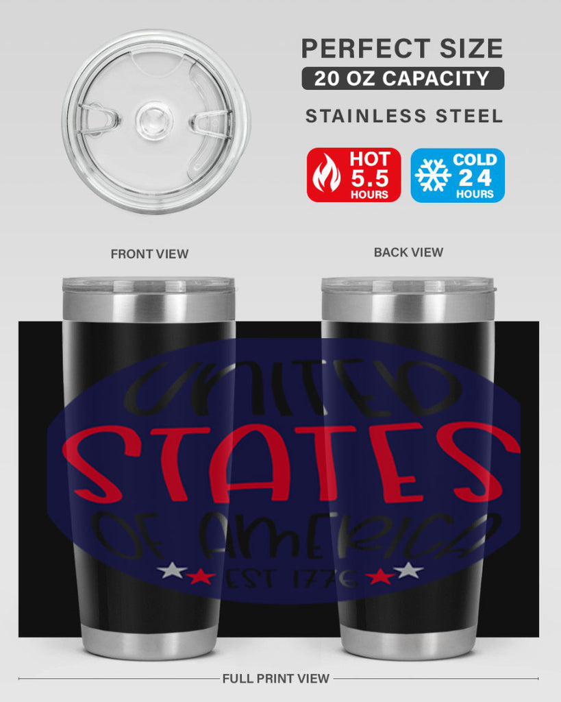 United States Of America Est Style 176#- Fourt Of July- Tumbler