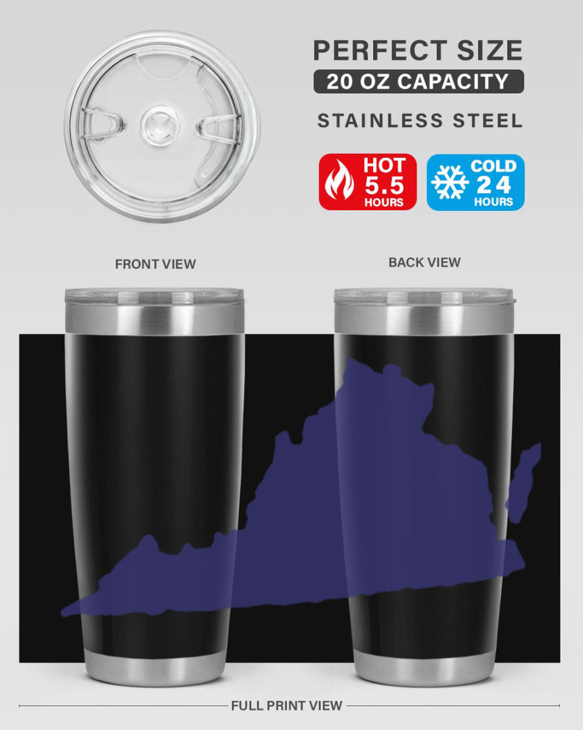 Virginia 5#- stateflags- Tumbler