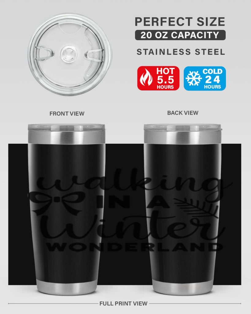 Walking In A Winter Wonderland 441#- winter- Tumbler