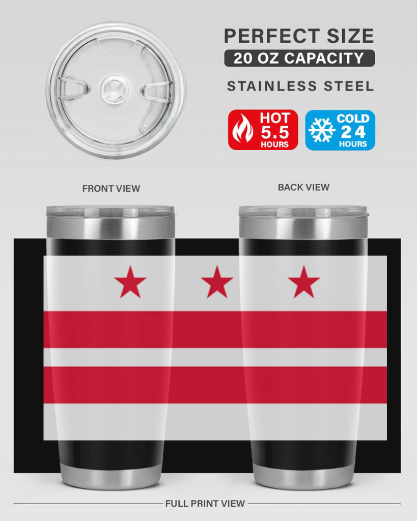Washington DC 5#- Us Flags- Tumbler