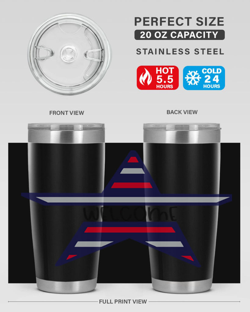 Welcome Style 186#- Fourt Of July- Tumbler
