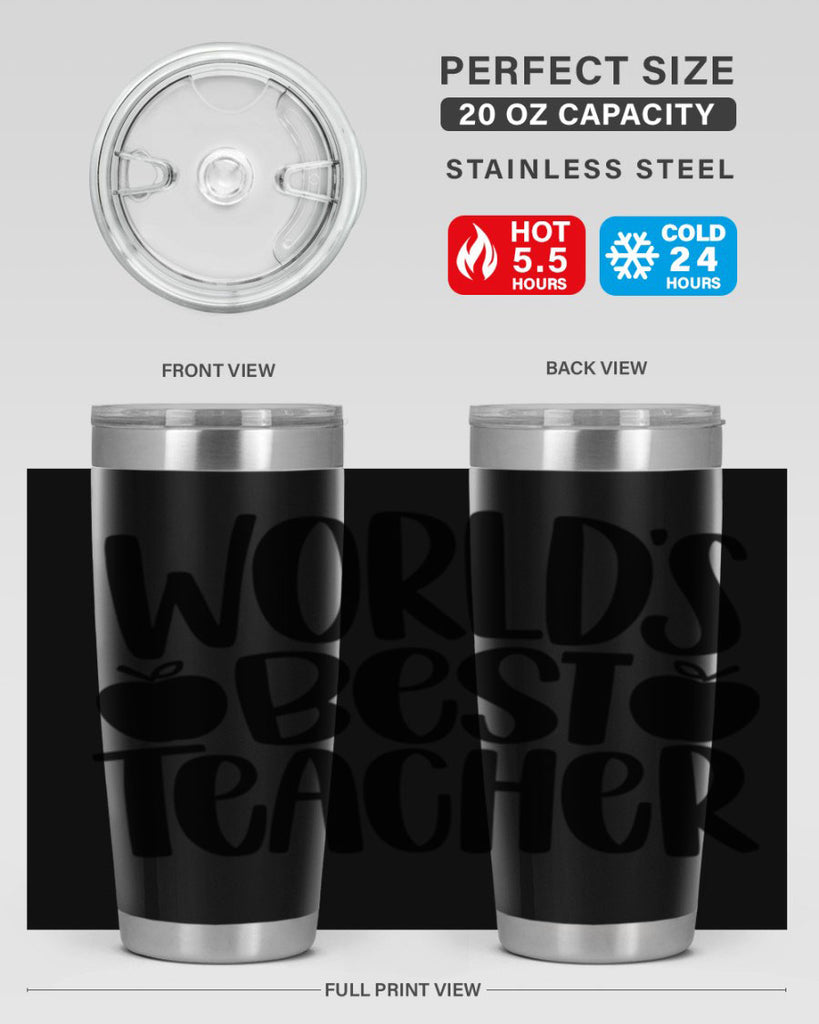 Worlds Best Teacher Style 28#- teacher- tumbler