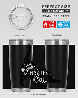 You Me The Cat Style 111#- cat- Tumbler