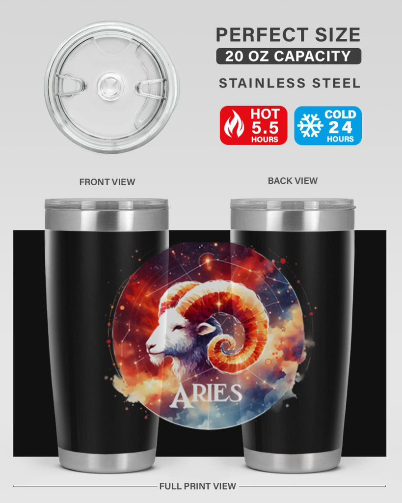 aries 128#- zodiac- Tumbler
