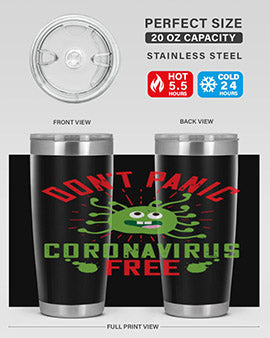 dont panic coronavirus free Style 43#- corona virus- Tumbler