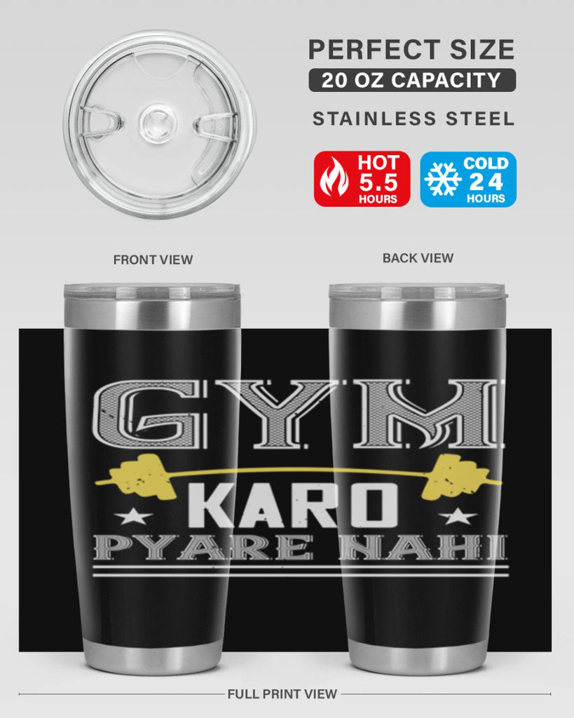 gym karo pare nahi 96#- gym- Tumbler