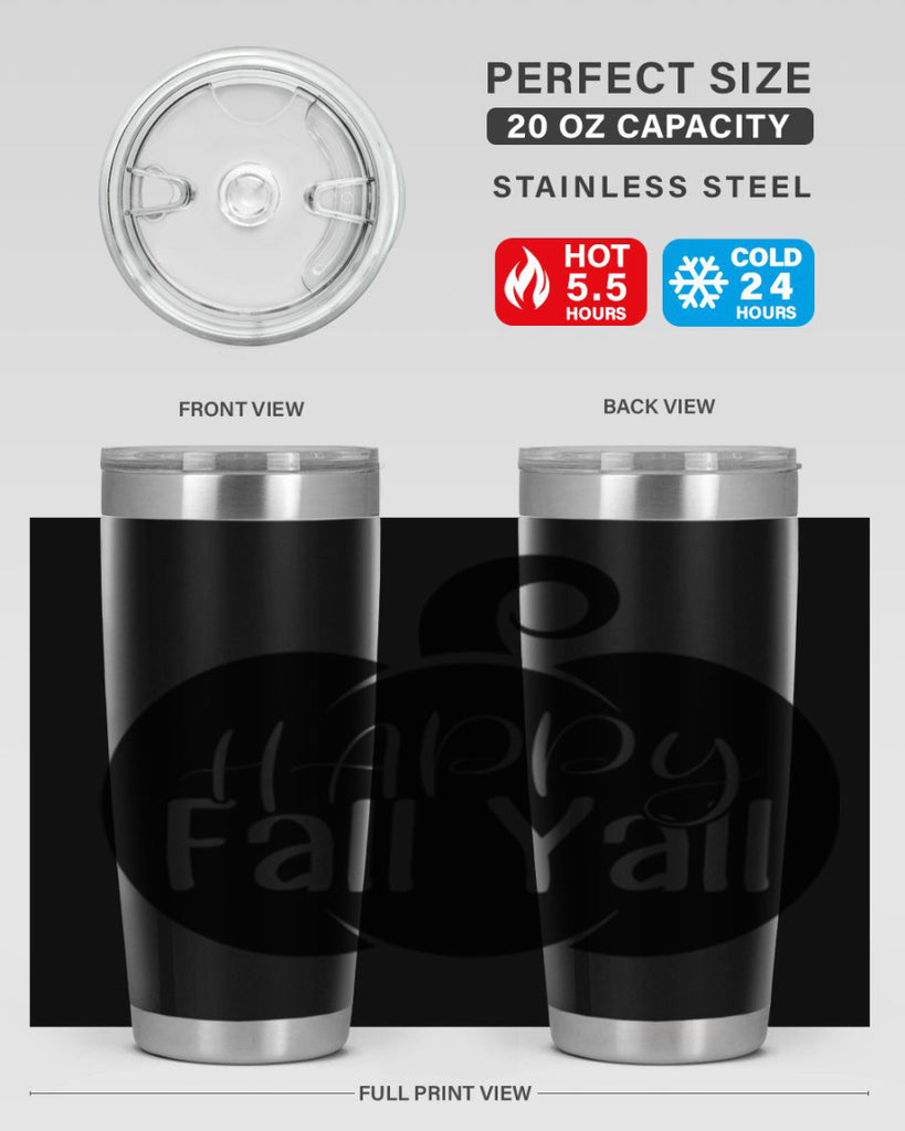happy fall yall 235#- fall- Tumbler