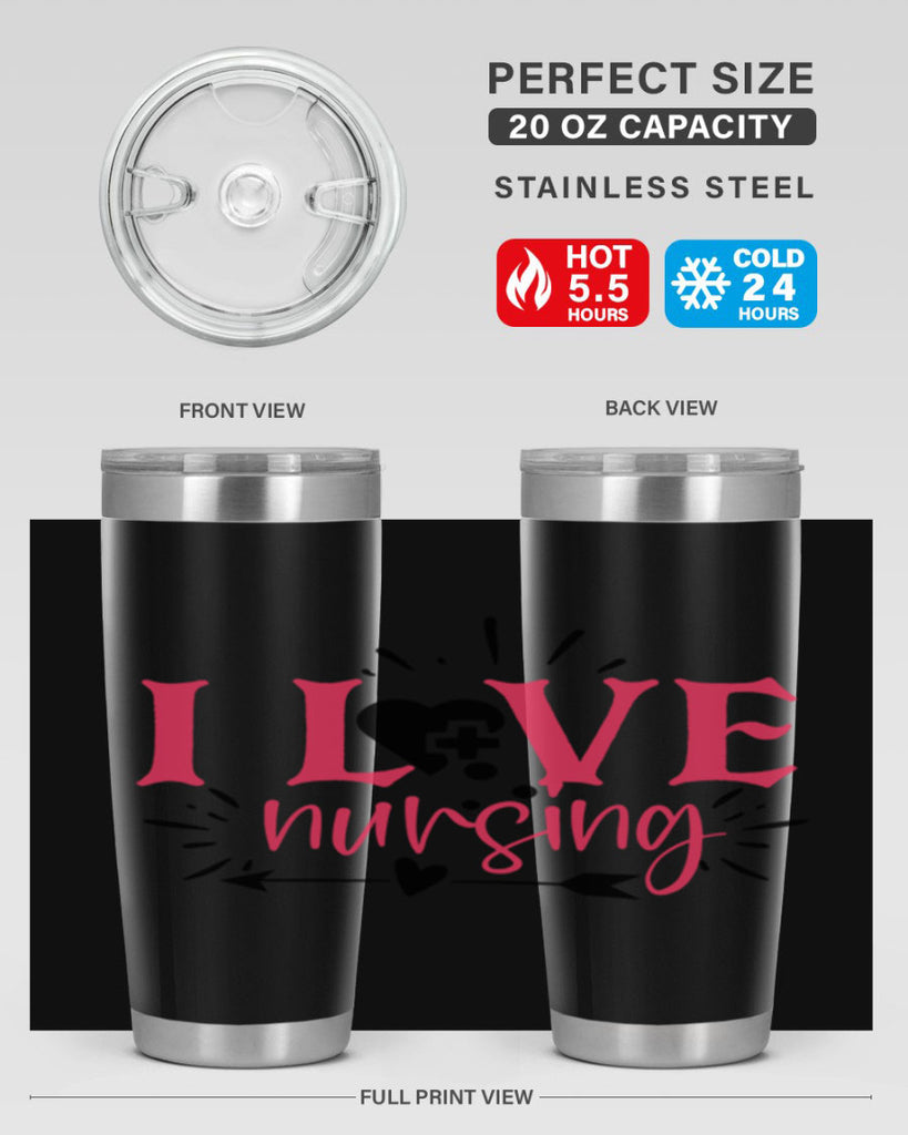 i love nursing Style 380#- nurse- tumbler