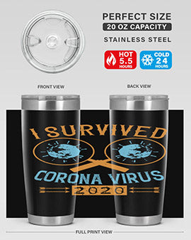 i survived corona virus Style 34#- corona virus- Tumbler