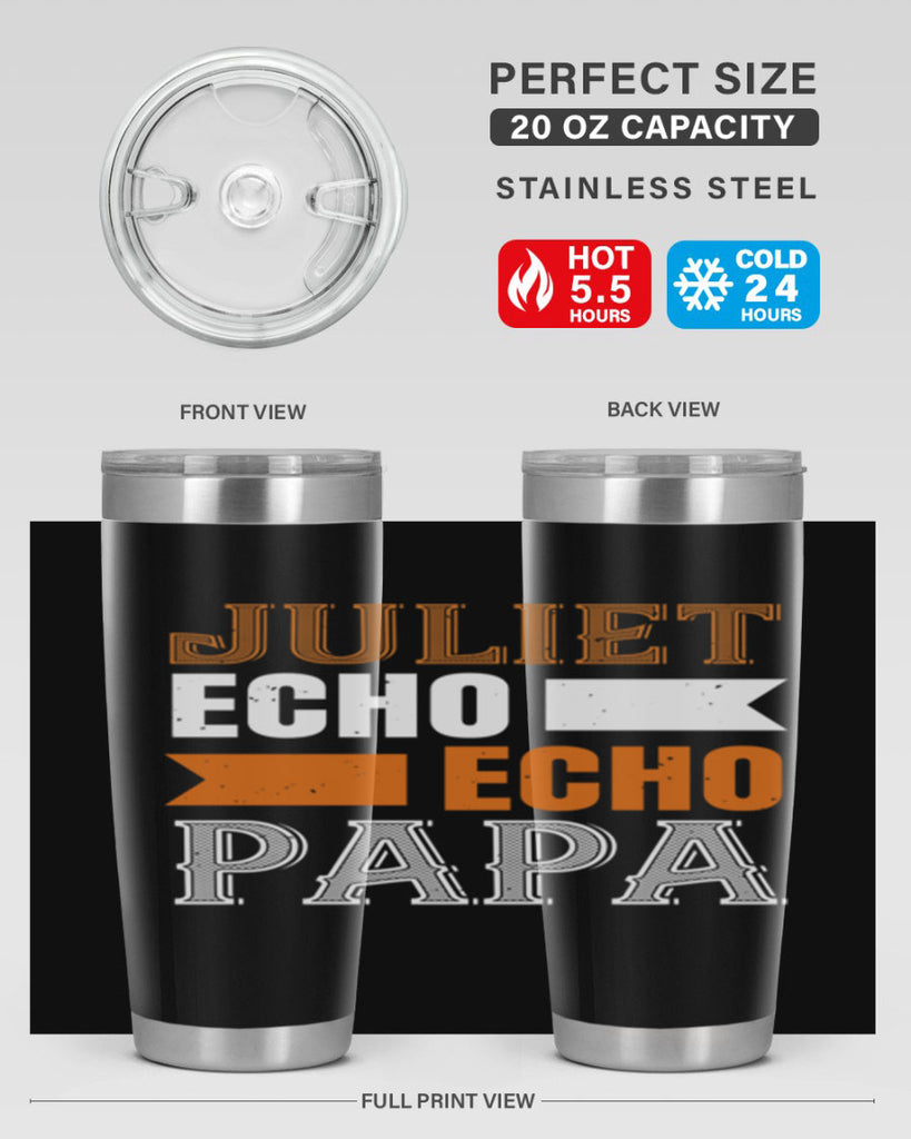 juliet echo echo papa 30#- grandpa - papa- Tumbler