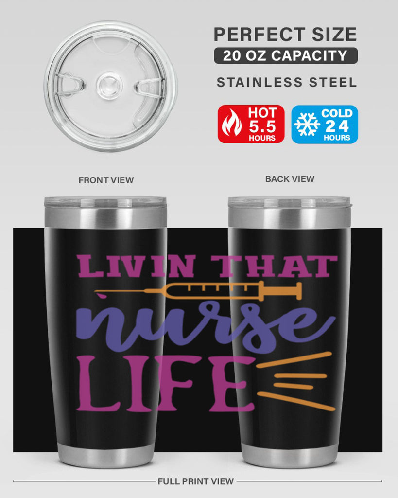 livin that nurse life Style Style 138#- nurse- tumbler
