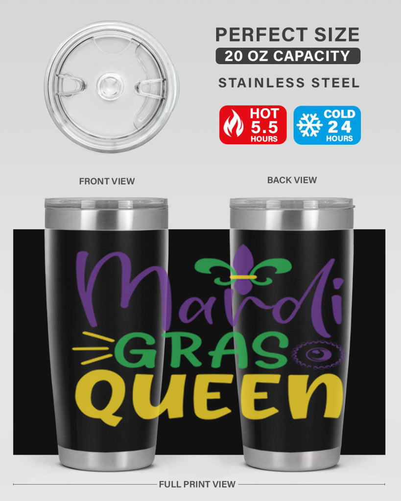 mardi gras queen 79#- mardi gras- Tumbler