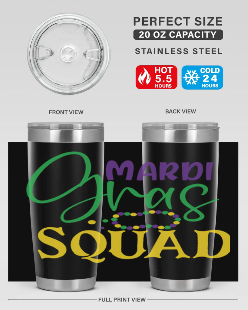 mardi gras squad 78#- mardi gras- Tumbler