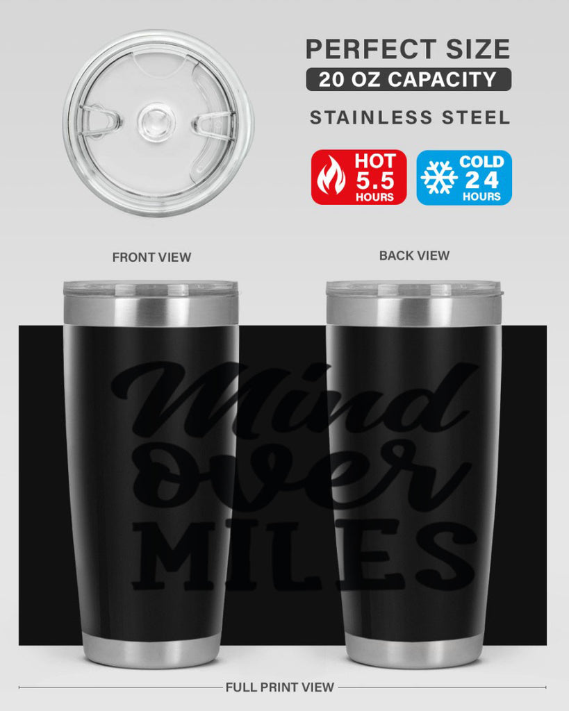 mind over miles 28#- gym- Tumbler