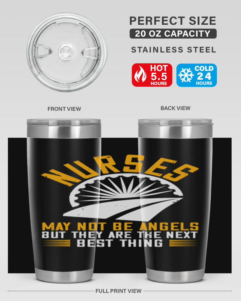 nurses may not be angels Style 265#- nurse- tumbler