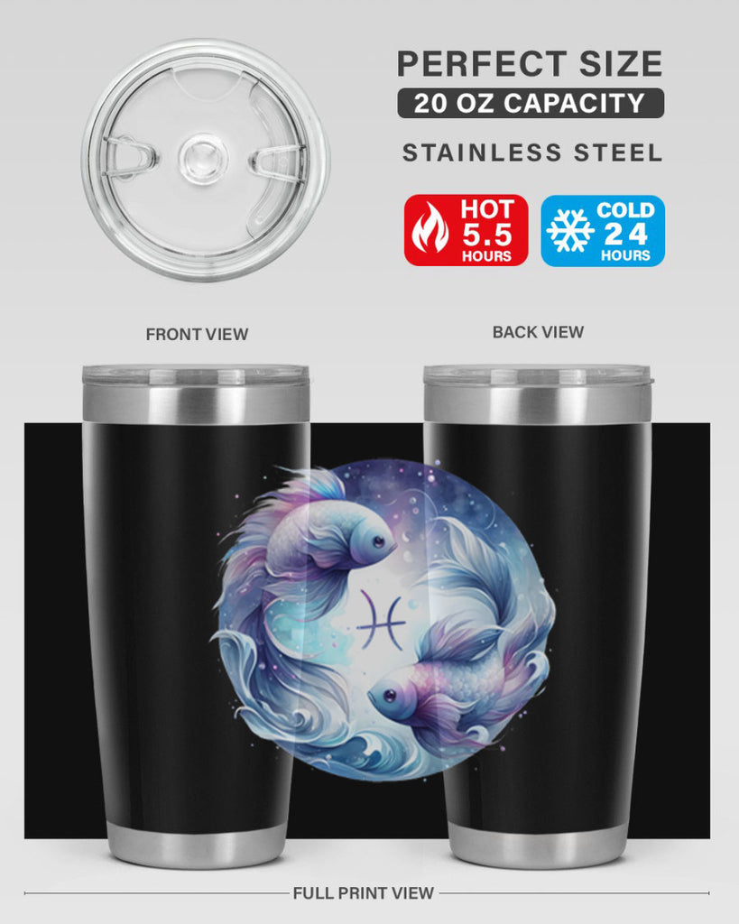 pisces 349#- zodiac- Tumbler