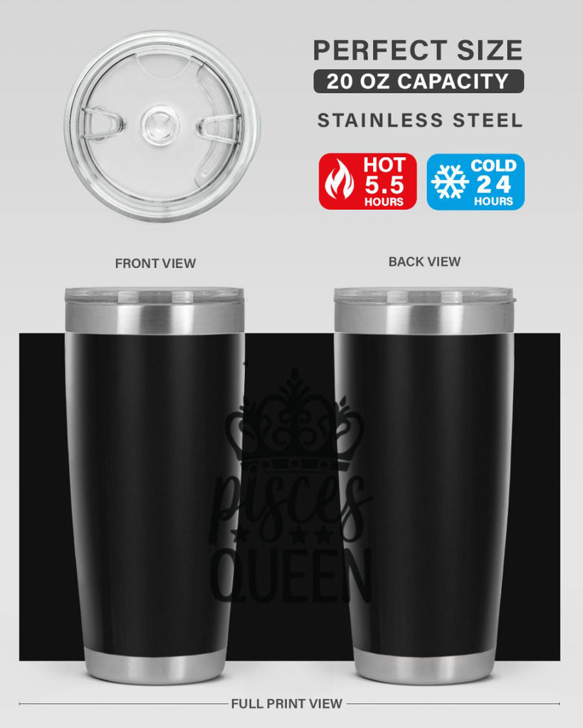 pisces queen 376#- zodiac- Tumbler