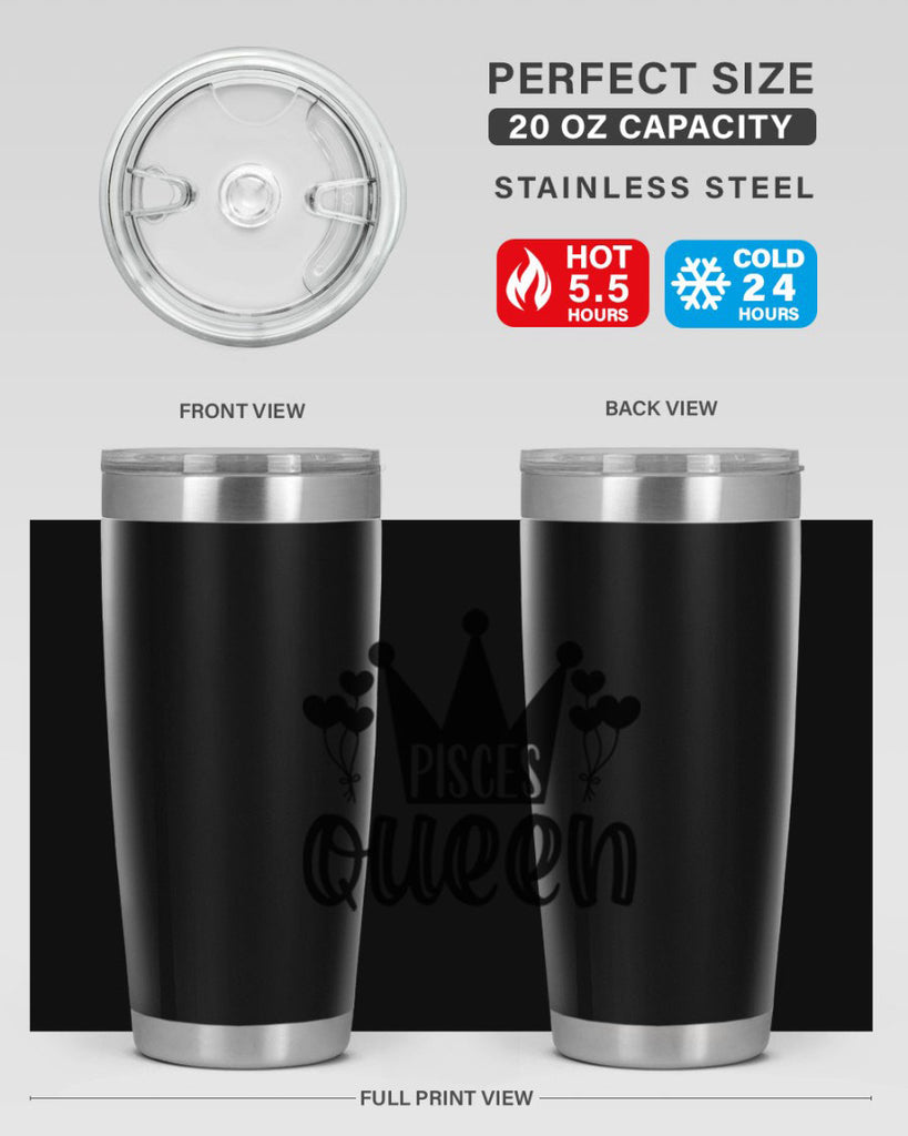 pisces queen 377#- zodiac- Tumbler