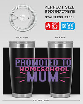 promoted to homeschool mum Style 48#- corona virus- Tumbler