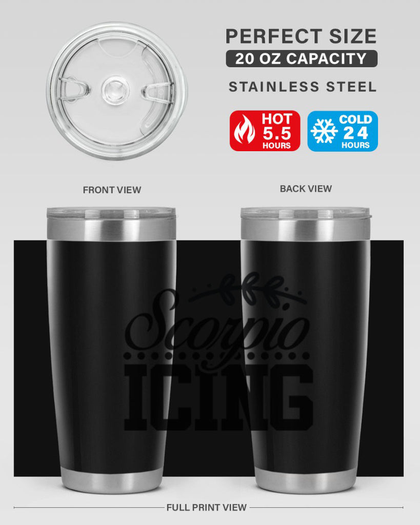 scorpio icing 442#- zodiac- Tumbler