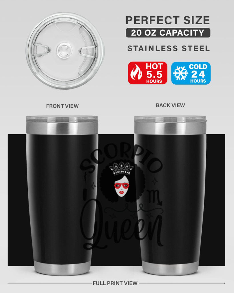 scorpio queen 448#- zodiac- Tumbler