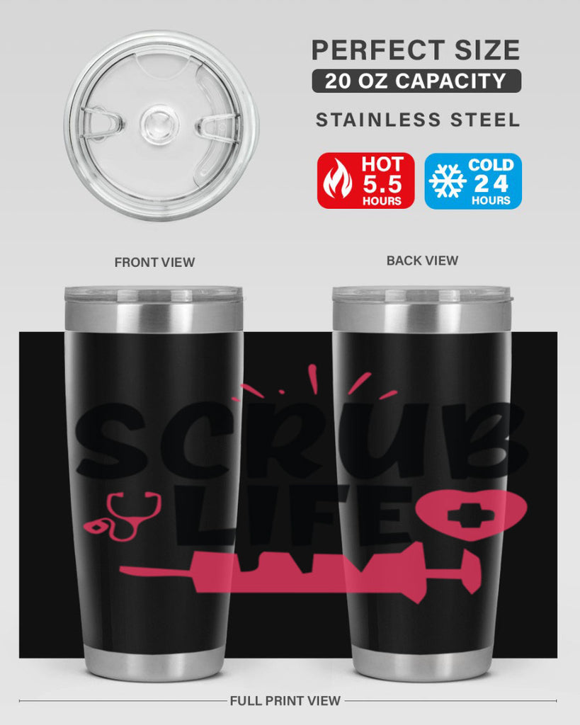 scrub life Style Style 44#- nurse- tumbler