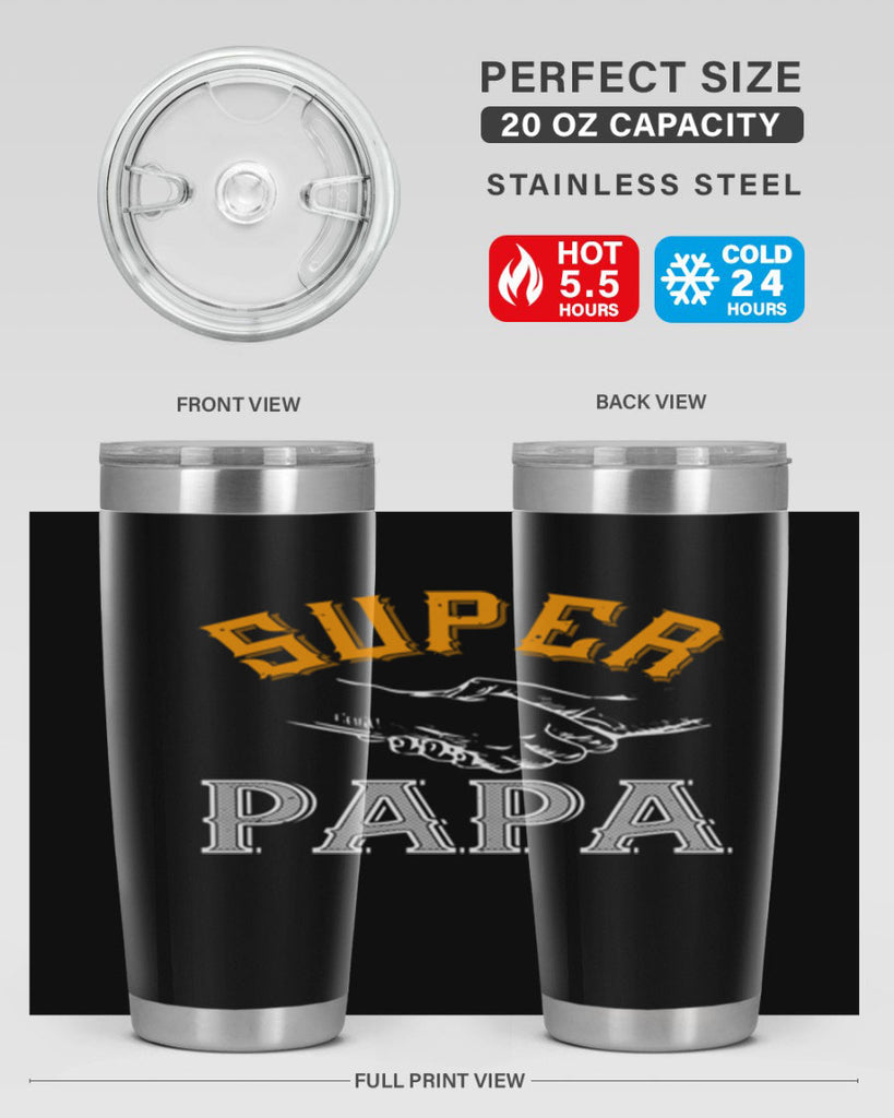 super papa 8#- grandpa - papa- Tumbler