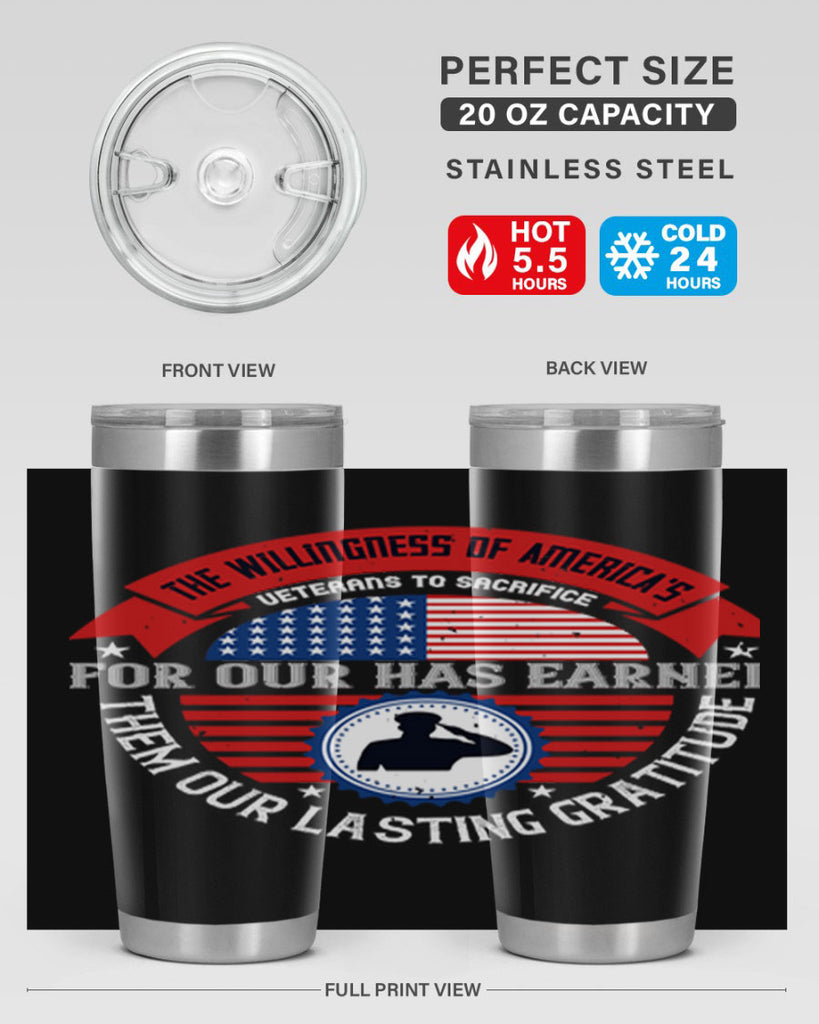 the willingness of americas 88#- Veterns Day- Tumbler