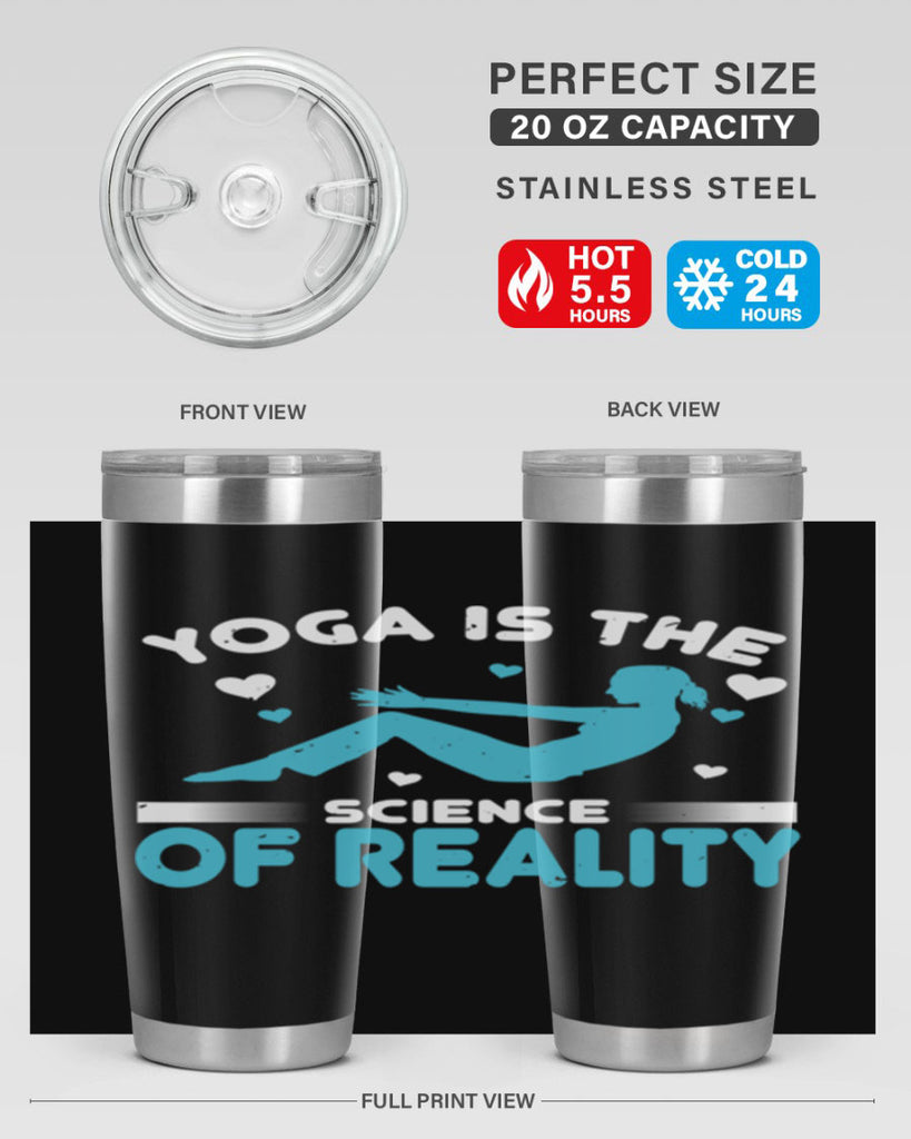 yoga is the science of reality 16#- yoga- Tumbler