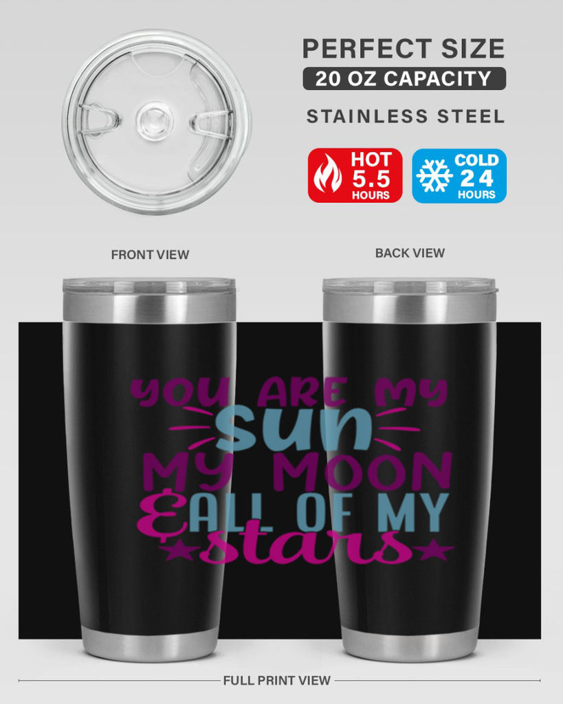 you are my sun my moon all of my stars 5#- family- Tumbler