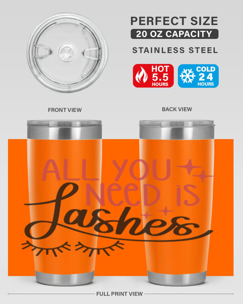 All You Need Is Lashes Style 146#- make up- Tumbler