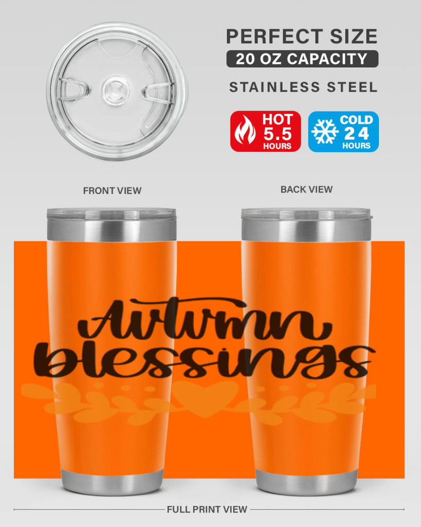 Autumn Blessings 472#- fall- Tumbler
