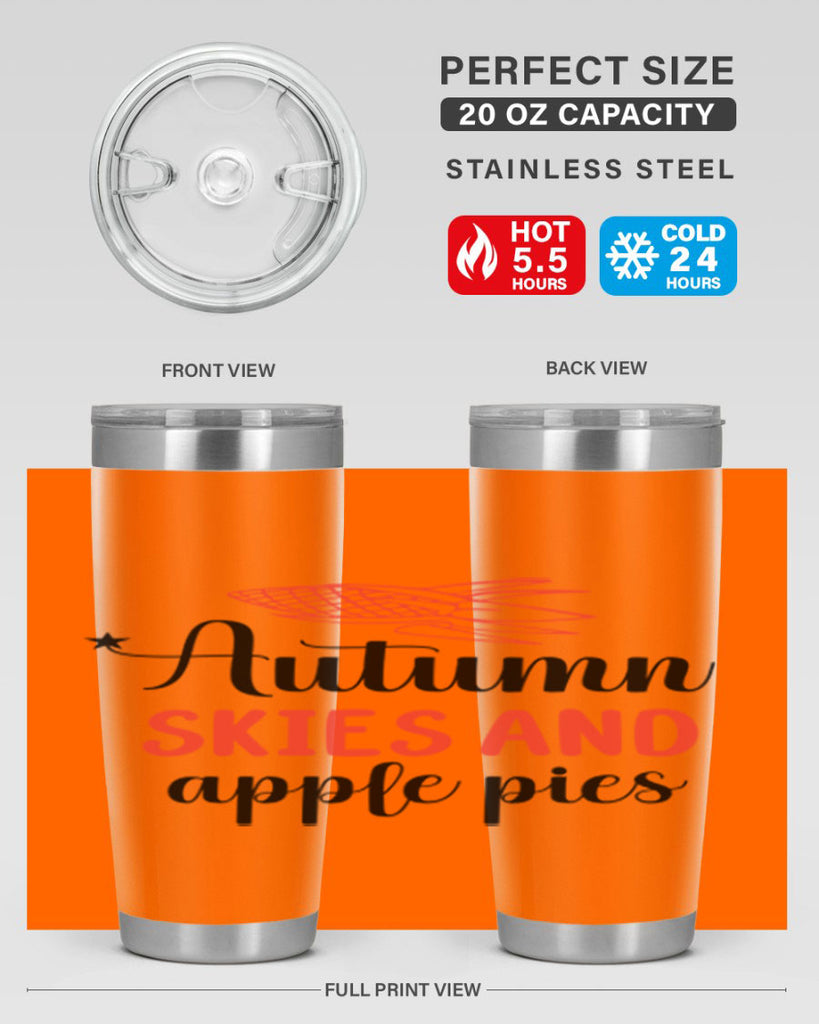Autumn skies and apple pies 29#- fall- Tumbler