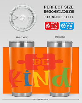 Be Kind Style 9#- autism- Tumbler