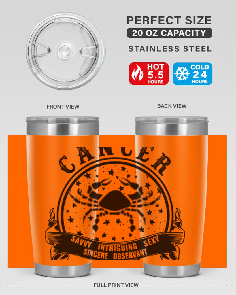 Cancer 13#- zodiac- Tumbler