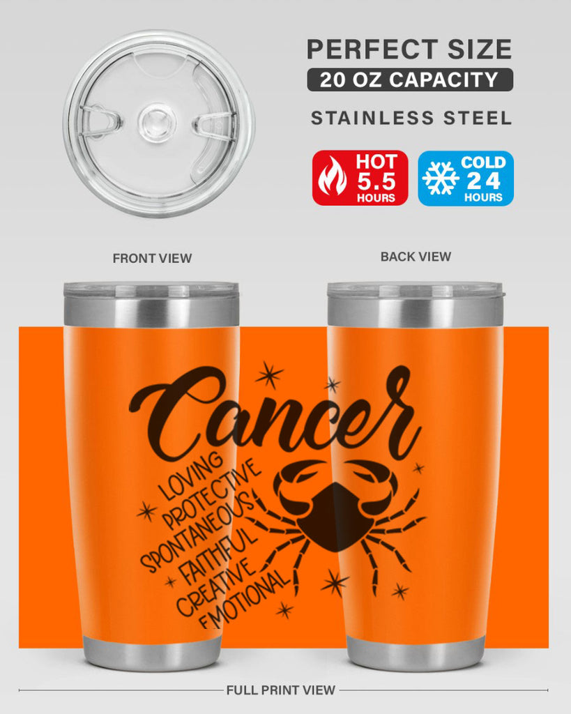 Cancer 151#- zodiac- Tumbler