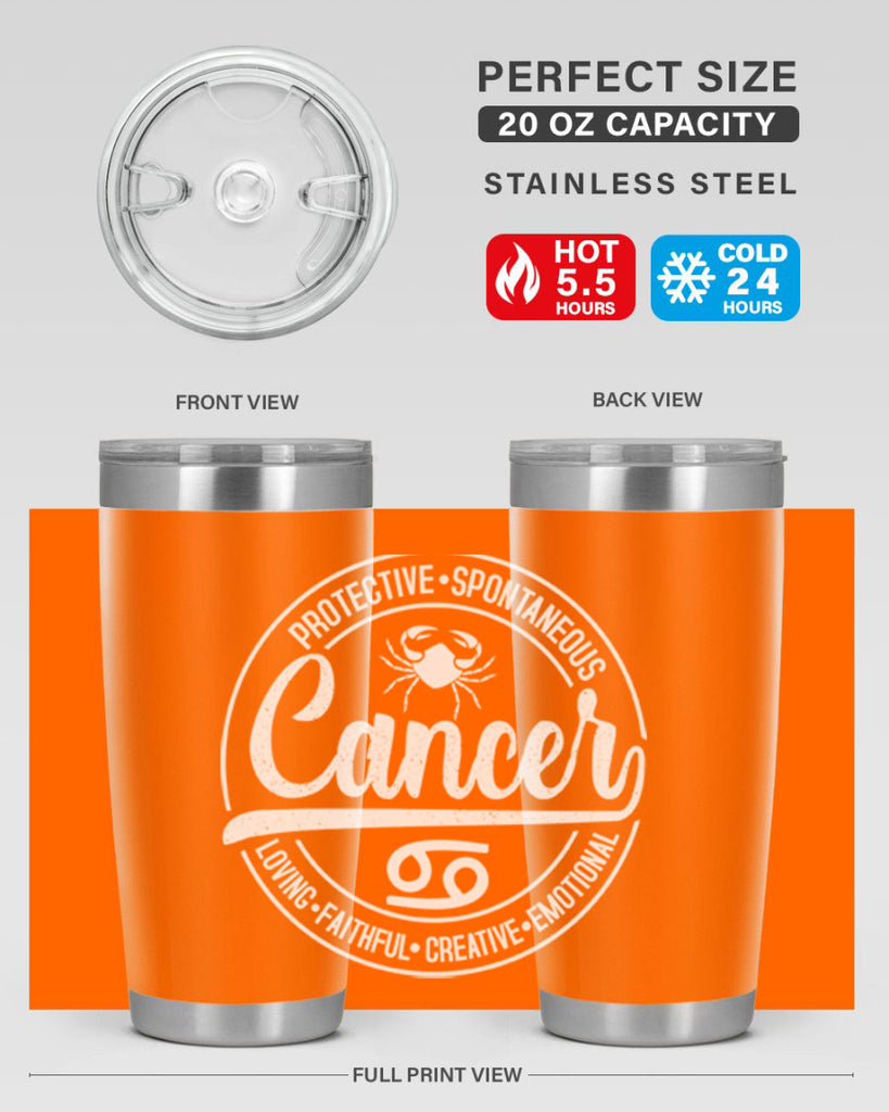 Cancer 154#- zodiac- Tumbler