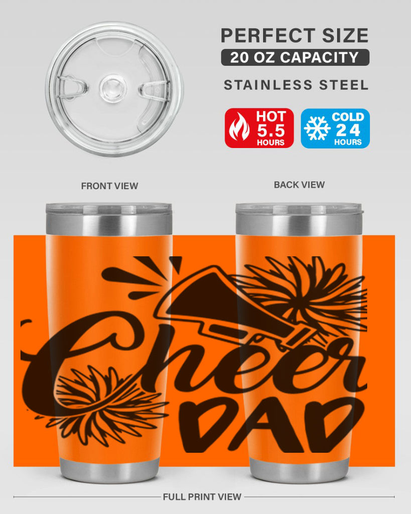 Cheer dad 1391#- cheer- Tumbler
