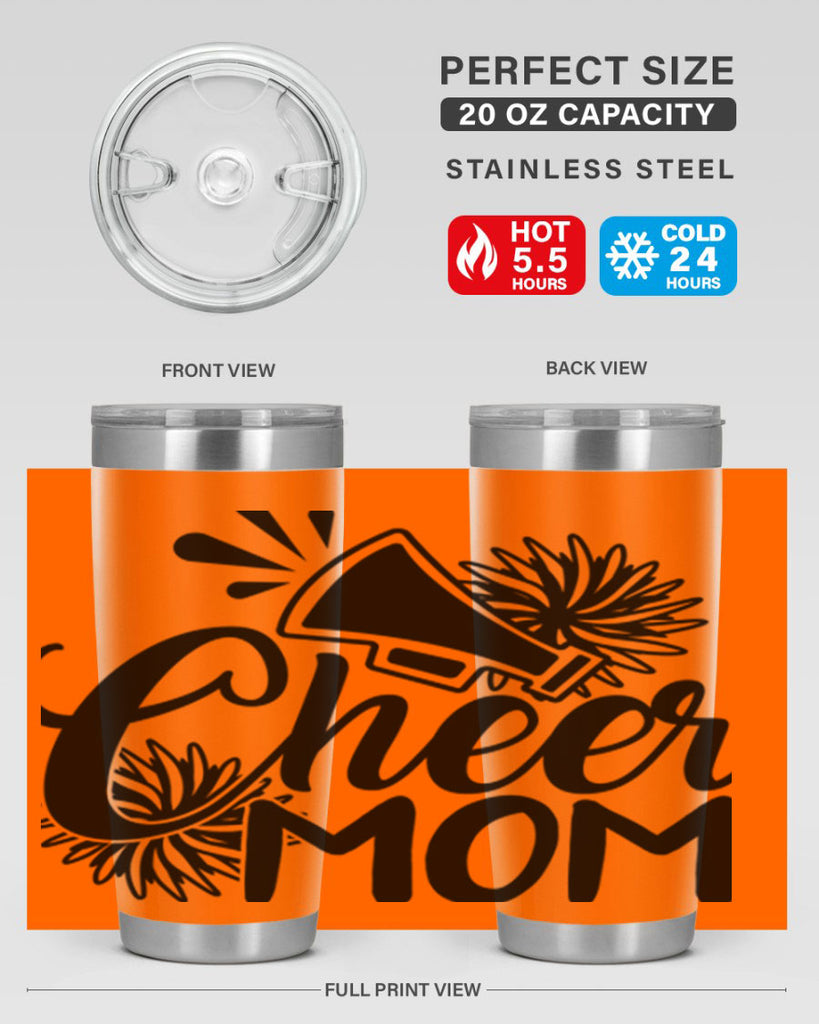 Cheer mom 1385#- cheer- Tumbler